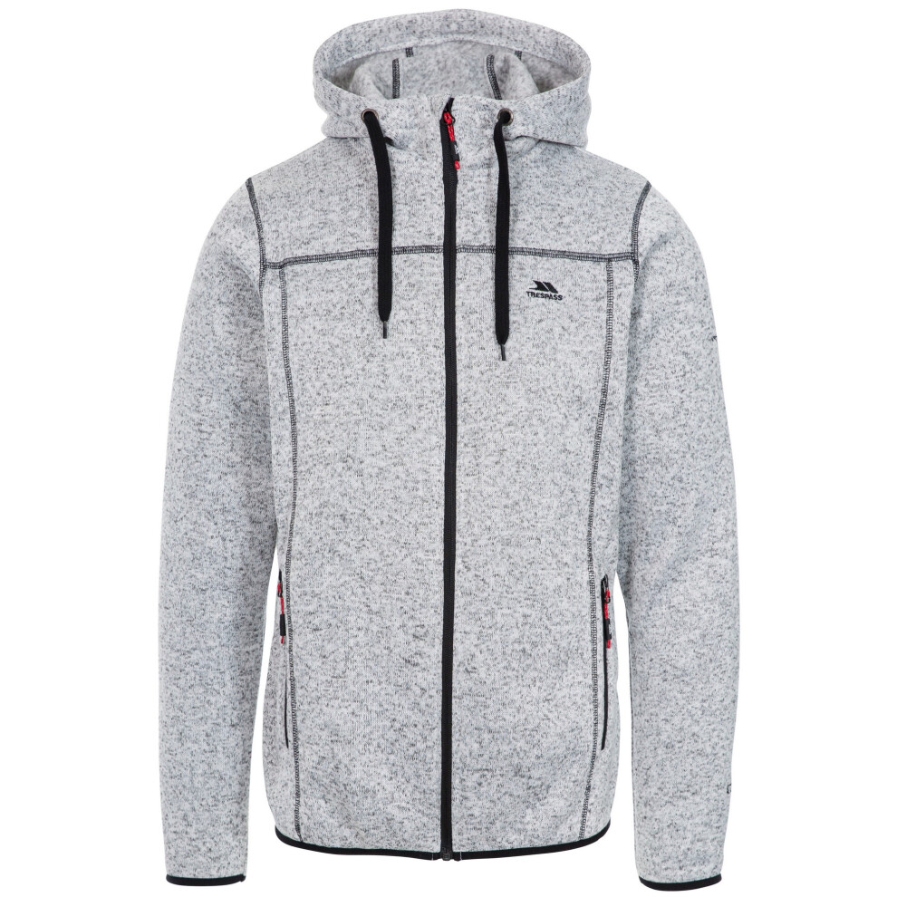 Trespass Mens Odeno Fleece Jacket - White - Size Medium - Image 3