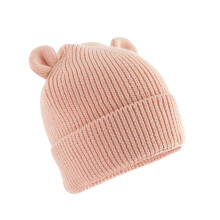 (12-24 Months, Peach) Beechfield Baby Bear Organic Beanie