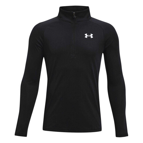 Under Armour (5-6 Years, Black/White) Under Armour Boys Tech 2.0 Half Zip Track Top