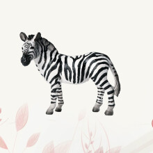 Zebra Toy Wild Animal Figurine Plastic Office Decor Gift 1