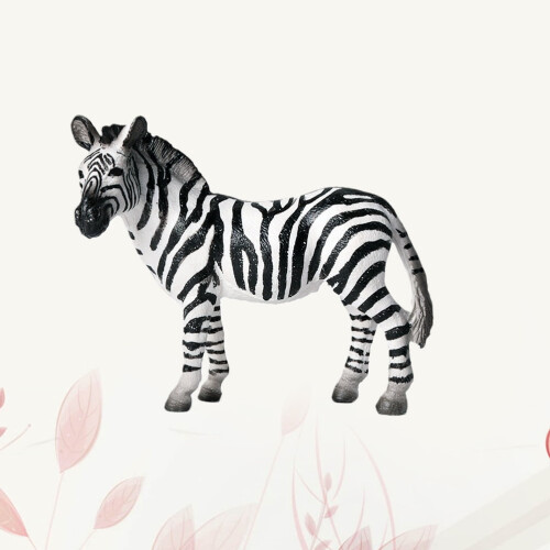 Zebra Toy Wild Animal Figurine Plastic Office Decor Gift 1
