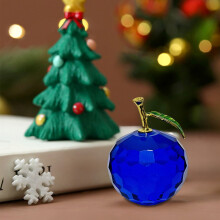 Crystal Christmas Ornament Apple-Compatible Handmade