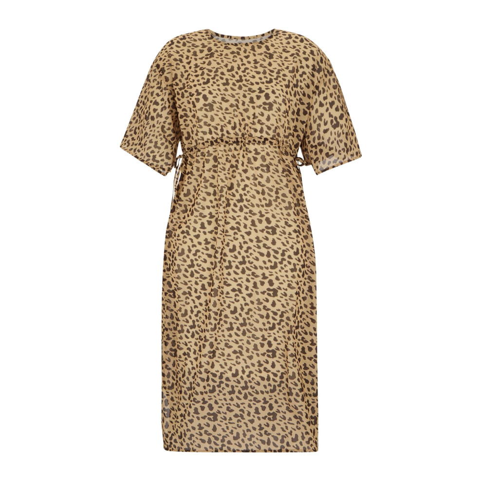Photos - Robe Regatta Womens/Ladies Avorno Abstract Leopard Print Kaftan (12 UK, Yellow/Brown)