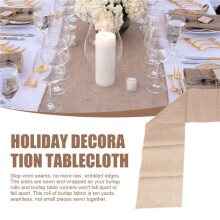 Burlap Doily Roll-30CMx275cm. No-Fray Anti-Slip Blanket with Design. Burlap Fabric Rolls Are Suitable for Weddings, Table-Runners, Decoration &