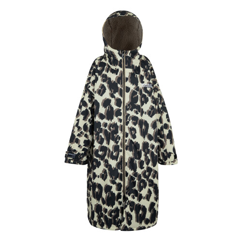 Regatta (L-XL, Multicoloured) Regatta Unisex Adult Leopard Print Changing Robe