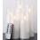 LED Pillar Candles Pure White Battery Operated Remote Timer 1