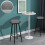 Black Wooden Round Bar Stool Seat Replacement 12 Inch 6