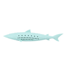 Cat Teething Toy Green Fish Shape 1 PC