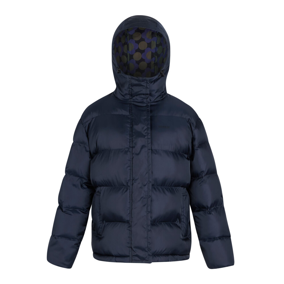 Regatta Women's Orla Kiely Flowers Quilted Oversized Jacket - Navy - 18 Uk - Navy - 100% Polyester - Image 2