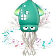 Dancing Octopus Toy Green Electric Rechargeable with Lights