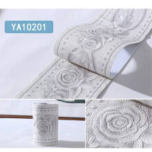 (Style A)Bordure de taille 3D imperméable avec motifs botaniques pour décoration intérieure moderne mur