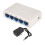 2X 5 Port Data ,Network Hub,Desktop Ethernet Splitter,Plug &  Shielded  Fanless Quiet 4