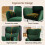 Rocking Chair, High Back Teddy Upholstered Chair 7