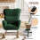 Rocking Chair, High Back Teddy Upholstered Chair 8