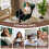 Rocking Chair, High Back Teddy Upholstered Chair 9