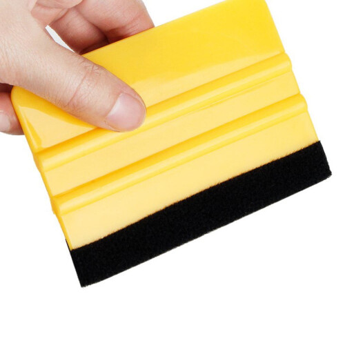 Automotive Squeegee Tool with Felt Edge for Vinyl Wrapping