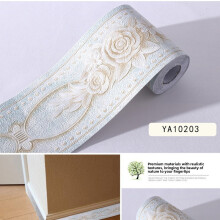 (Style D)Bordo impermeabile 3d vita con motivi botanici per arredamento casa moderno parete