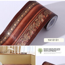 (Style G)Bordure de taille 3D imperméable avec motifs botaniques pour décoration intérieure moderne mur