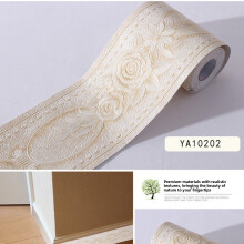 (Style C)Bordure de taille 3D imperméable avec motifs botaniques pour décoration intérieure moderne mur