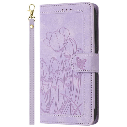 Leather Flip Wallet Case for Samsung Galaxy S21+ 5G Purple 1