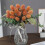 Artificial Banksia Flower Bundle White Red Orange Green 1
