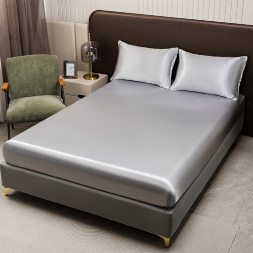 Non-Slip Fitted Sheet and Mattress Cover Full Size 2