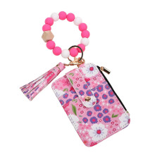 Boho Beaded Wristlet Wallet for Women with Tassel