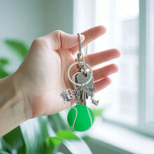 Sports Keychain Gift for Boys Girls Rugby Basketball