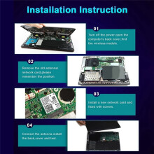 8260 8260NGW WiFi Card+External Antenna Dual-Band 2.4G/5Ghz 867M BT4.2 AC8260 NGFF M.2 WiFi Wireless Card Module