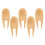 Golf Divot Repair Tool Beige Bamboo 5pcs 1