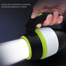 Lampada da Campeggio LED Multifunzione Ricaricabile Tramite USB, per Esterni, Escursioni, Casa, 3 In 1, Lampada da Tavolo e da Scrivania, Power Bank