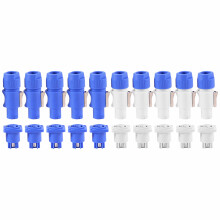 10 Set Powercon Tipo A Adattatore Per Pannello Dello Chassis Per Chassis Nac3fca + Nac3mpa-1