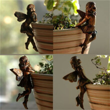 D Plant Pot Hanging Resin Decor Fairy Flower Pot Decor Design for Garden Huggers Pot Fairy Decor