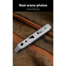Multifunctional Titanium Alloy Unibody Pry Bar Portable Pocket Tool Hidden Bottle Opener Outdoors Broken Window