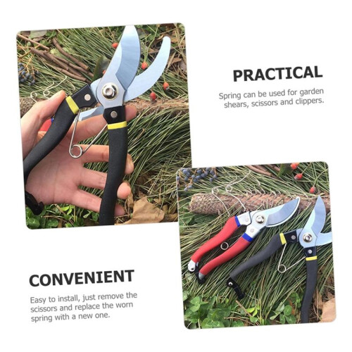 20pcs Pruning Parts Metal Pruning Shear Springs Silver Tree Pruner Spring Garden Pruner Spring