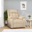 VidaXL vidaXL Relaxsessel Creme Stoff 1