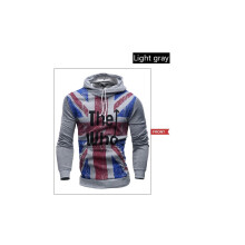 (Grey,L)Neu Herren Reißverschluss lässig Hoodies warm Kapuze schmale Passform Mantel Sweatshirt Tops Fleece