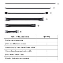 6PCS for AMS 2 Pro 6 in 1 Cable Pack High Quality Cable 3D Printer Accessories for Bambu AMS2 Pro