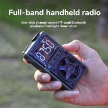 Wielofunkcyjne Miniaturowe Przenośne Radio AM/FM Cyfrowe, Pełnopasmowe, Przenośne, Kieszonkowe, z Kartą