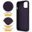 Magnetic Liquid Silicone Case for iPhone 11 Purple 4