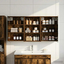 vidaXL Badezimmerschrank-Set 3 stk. 120 x 10,5 x 60,5 cm Holzwerkstoff