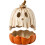 Halloween Pumpkin Candy Container Resin Glow Face Decor with Lid 1