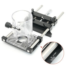 Slotted Bracket Woodworking Desktop Chute Guide Making Tool Workbench Adjustable Linear Guide Rail Slotting Template