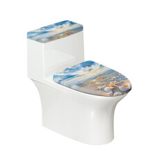 Toilet Top Cover Soft Universal for Modern Bathrooms Beach