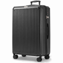 LUGG SkyRover 32In Hard Shell 86x58x31cm Suitcase, TSA Lock, 360 Degree Wheels, Internal Pockets, Airline Approved, Black