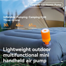 Qunature Air Pump Inflatable Pumping Camping Light Type-C Charging  Portable Outdoor Inflator Pump