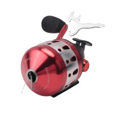 2X SHUANGYU RAMPART BL35 Fishing Reel 6+1BB 3.6:1 Gear Compound Closed Metal Coil Wheel with Wristband 5 PE 55M Red