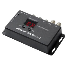 AV to RF Converter IR Extender UHF TV LINK Modulator with 21 Channel Display PAL/NTSC Optional