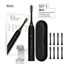 Electric Toothbrush with Travel Case 8 Brush Heads Rechargeable