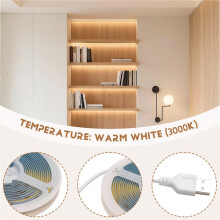 5V COB USB LED Strip Lights TV Background Lighting Diode Tape Home Decor LED Light Lamp for Home Kitchen Cabinet 3meter